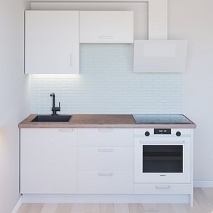 kitchen wall 3D