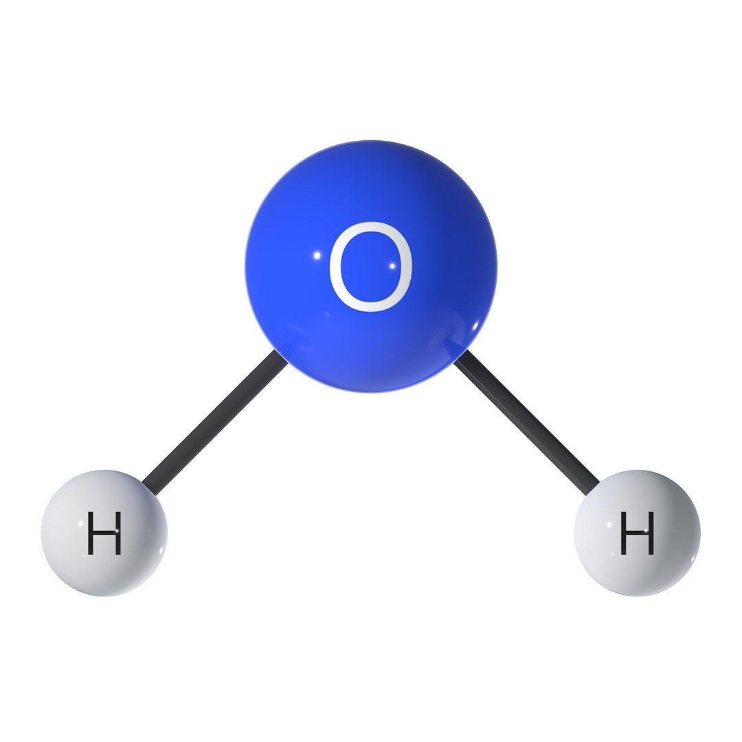 3d Water Molecule Model - Turbosquid 1294002