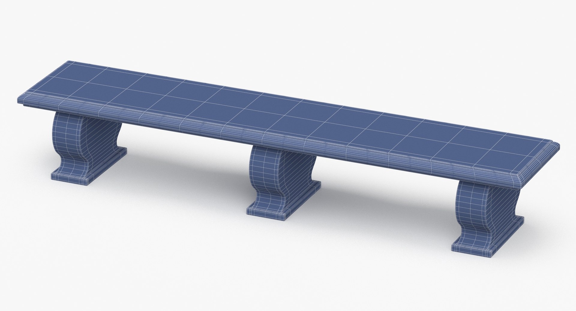 3D Roman Marble Bench Small 02 Model - TurboSquid 2181812