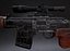 Драгунов AAA Game Ready PBR Низкополигональная 3D модель