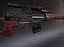 Драгунов AAA Game Ready PBR Низкополигональная 3D модель