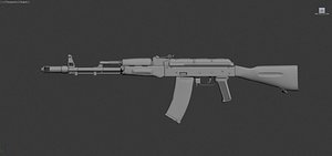 maya kalashnikov assault rifle