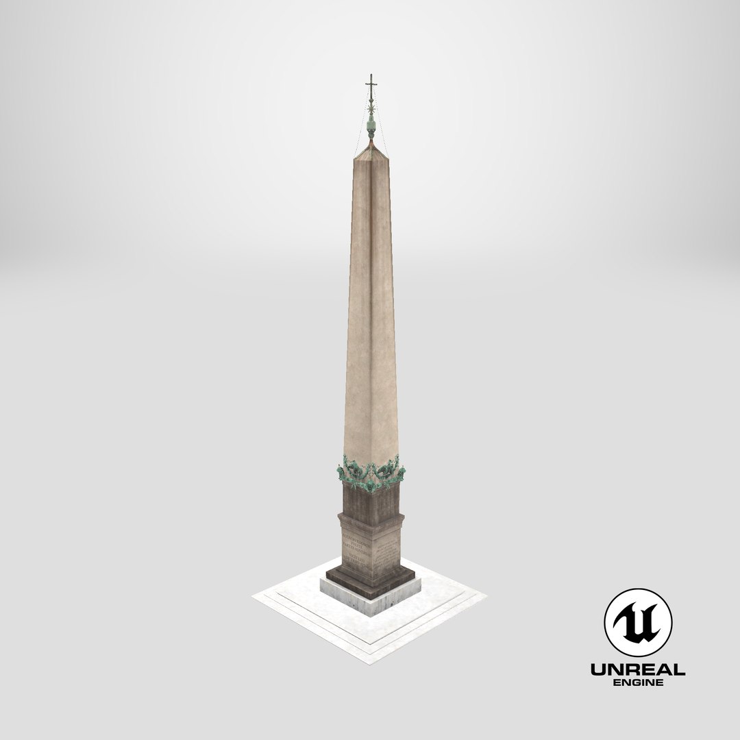 3D model Vatican City Obelisk https://p.turbosquid.com/ts-thumb/oL/TWnYxQ/9d/stemcell_unreal_render/png/1743756476/1920x1080/fit_q87/5732bc02e71052783d554fc8f4529af8e930167c/stemcell_unreal_render.jpg