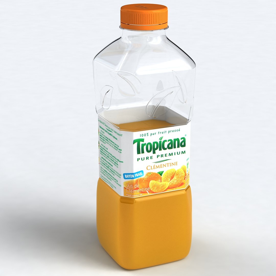 3dsmax Tropicana Bottle