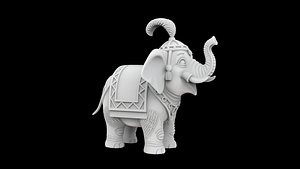 Circus Elephant 3D Print Model 3D model