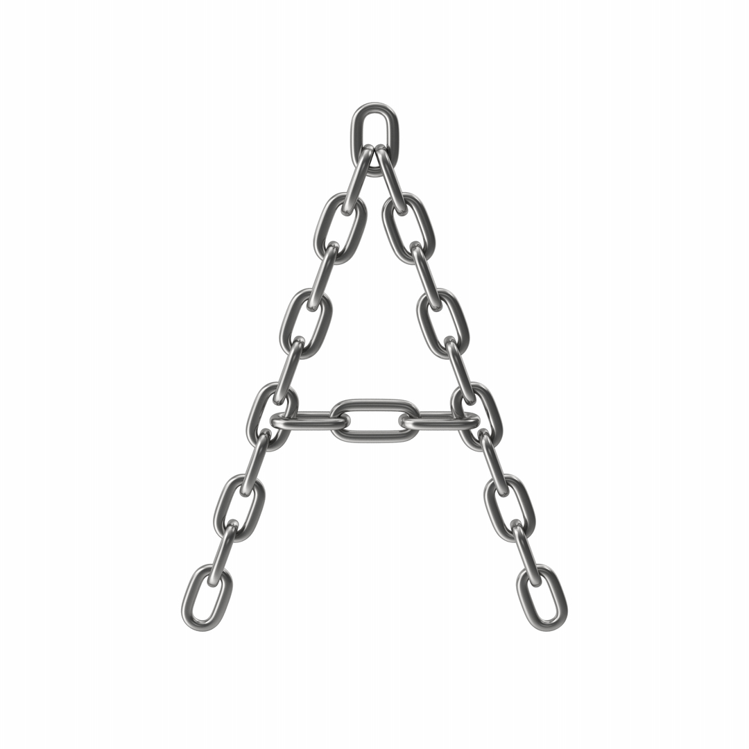 3D Chain Letter A TurboSquid 2021988