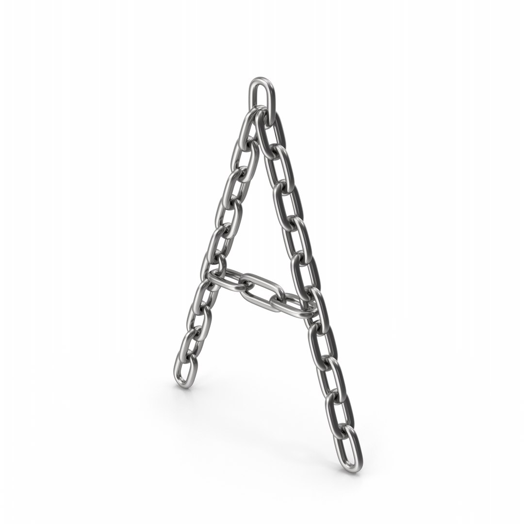 3D Chain Letter A TurboSquid 2021988