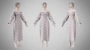 Dress 12 Whimsical Loop Mosaic 3D
