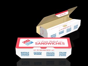 Oven baked sandwich box