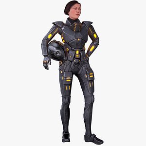 Sci-Fi Soldier Female Rigged