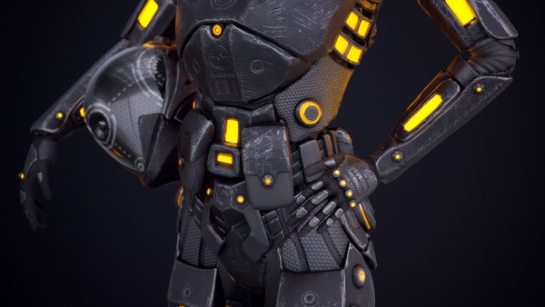 Sci-Fi Soldier Female Rigged 3D 모델 - TurboSquid 1631742