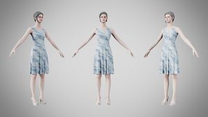 3D Dress 36 Ocean Frost v4