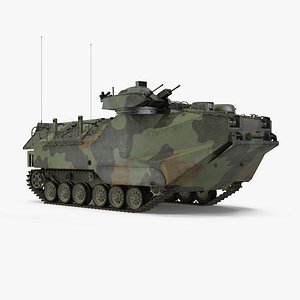 3D landing tracked vehicle rigged