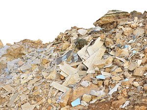 3D model Demolished building Ultra HD 16K