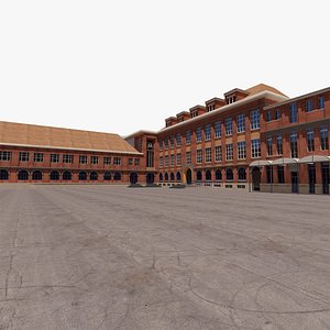 3D Saint Jean High School  3D Architectural Model model