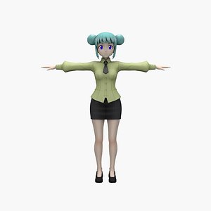 Anime Teacher 3D model