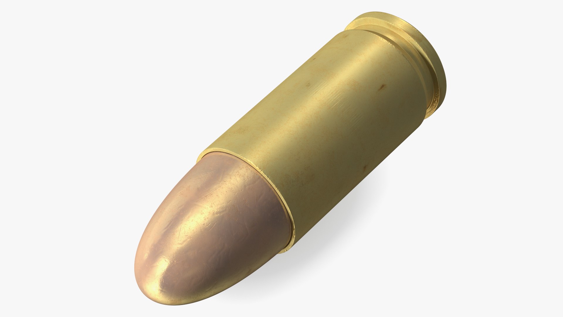 9mm Cartridge for Pistol 3D model preview
