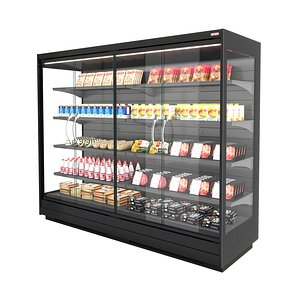 3D Vertical refrigerated cabinet Osaka 3