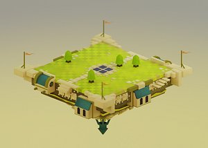 scene arena castle model