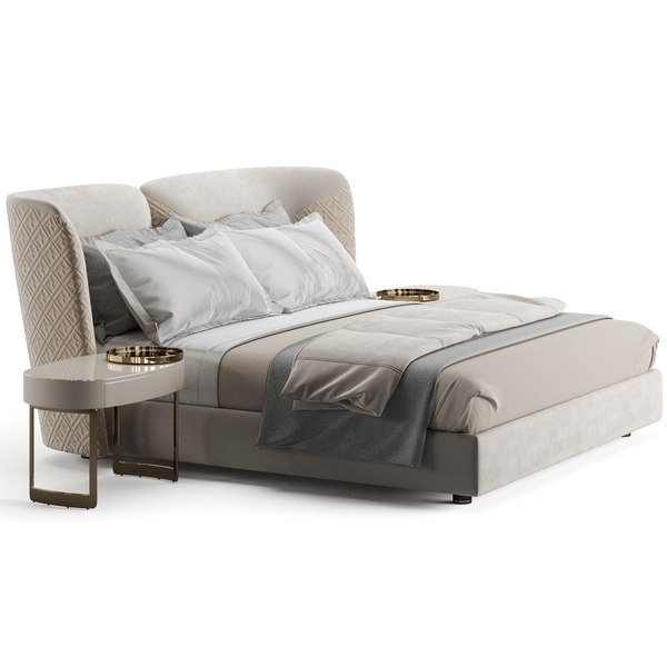 Fendi Casa Ceasar Bed 3D model - TurboSquid 1755486