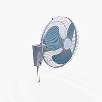 Old Wall Fan Low-poly PBR