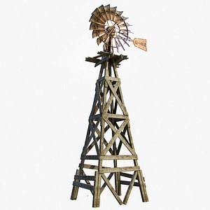 old farm windmill 3d max