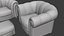 Sofá clásico sillón otomano puf 2