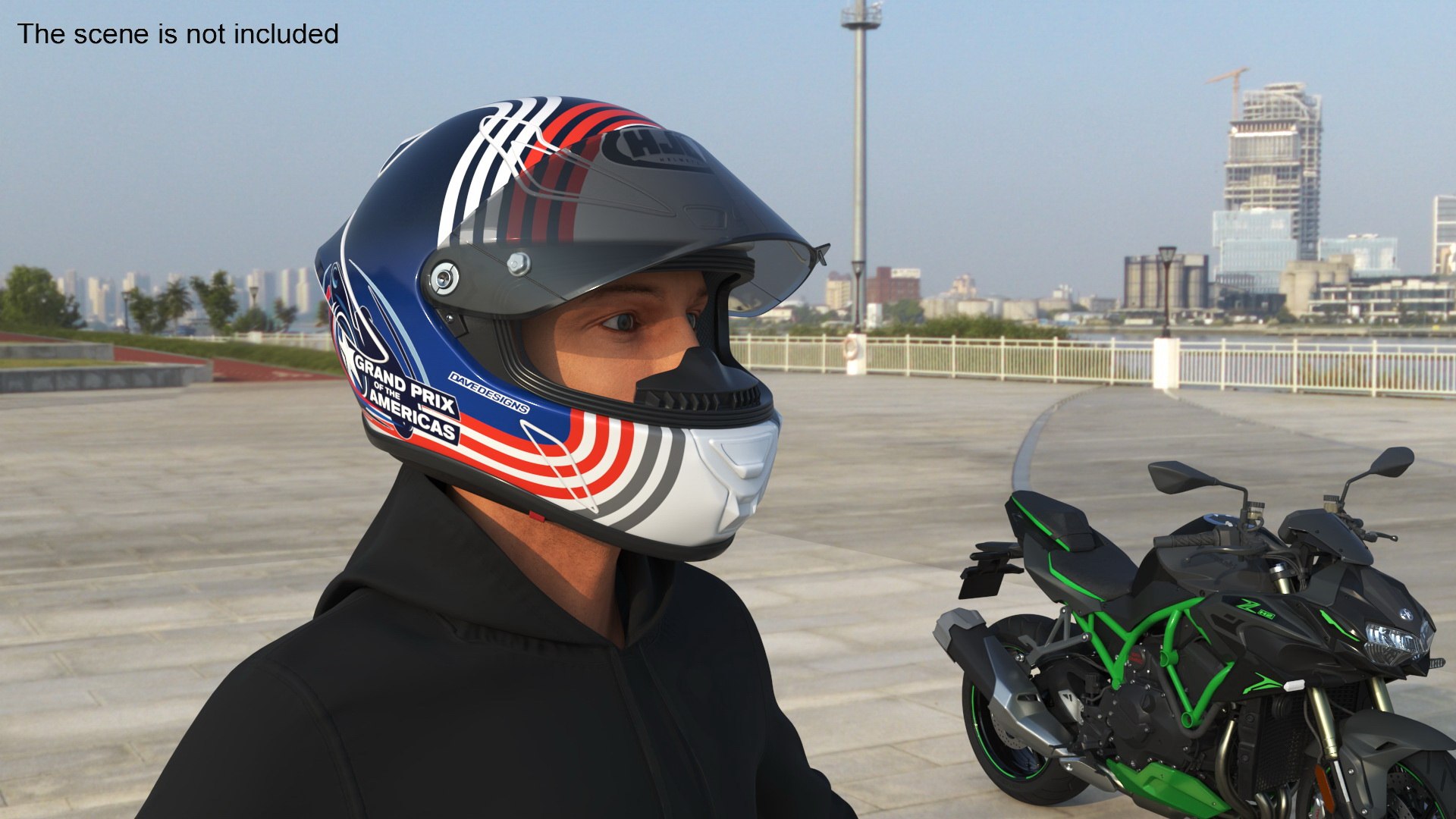 Aerodynamic Racing Helmet 3D Model - TurboSquid 2367853
