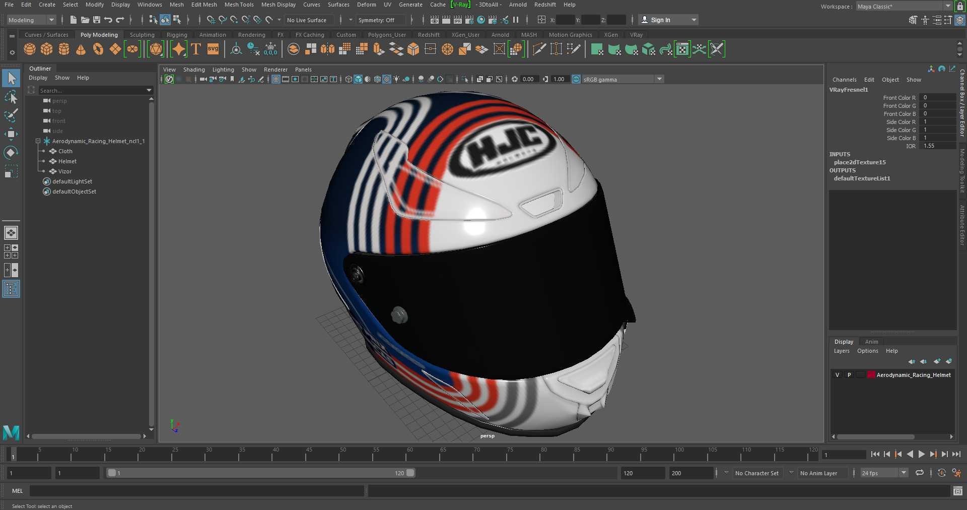 Aerodynamic Racing Helmet 3D Model - TurboSquid 2367853