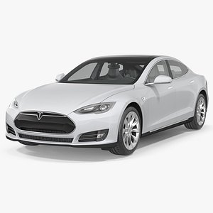 Tesla Model S 100D 2015 Rigged 3D Model