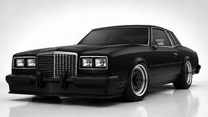 Buick Riviera Coupe 1985 3D Model 3D