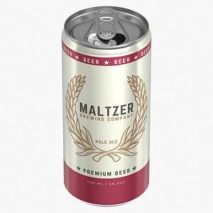 Open Slim Beer Can 200ml