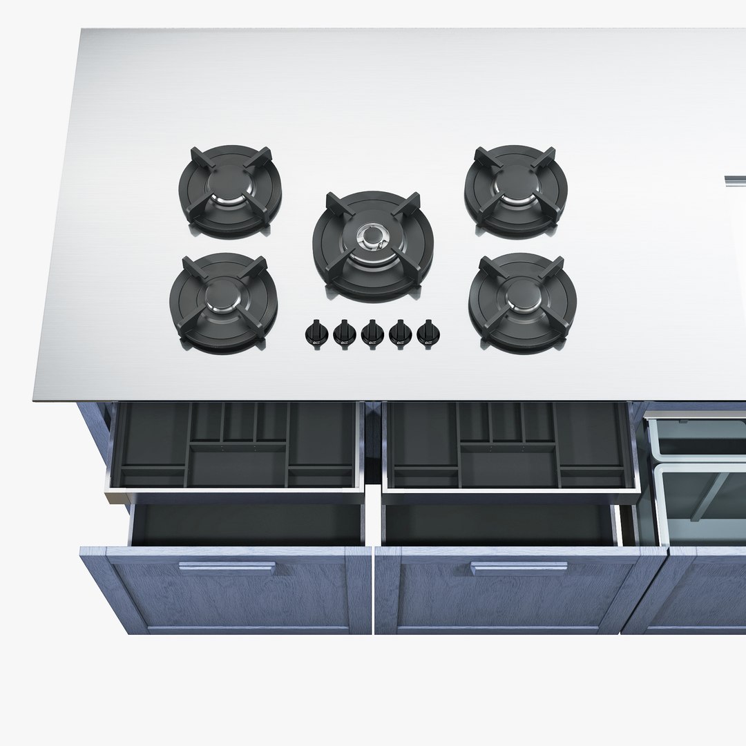 3D Realistic Kitchen Key Cucine - TurboSquid 1596198