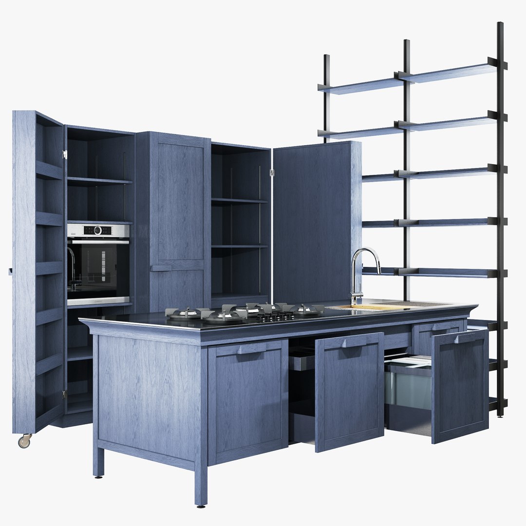 3D Realistic Kitchen Key Cucine - TurboSquid 1596198