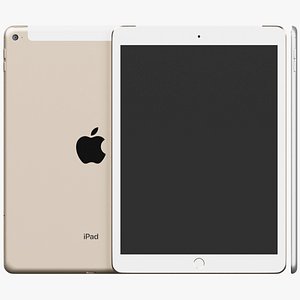 Apple iPad Air 2 wifi and cellular tablet 3D model