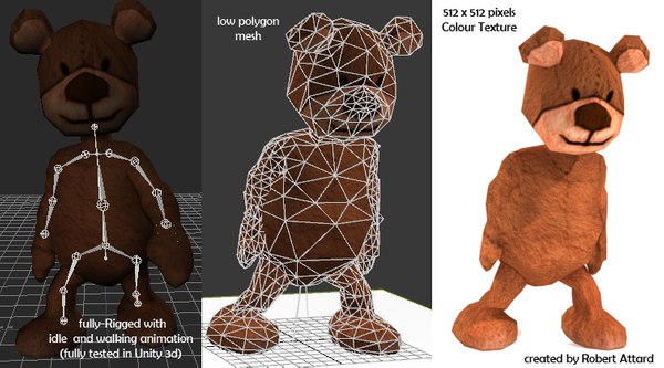 3D модель 3D модель Мишка с мехом - TurboSquid 1031651