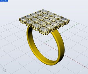 20 Gems ring.3dm