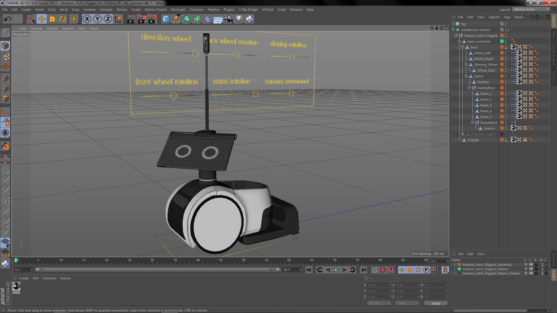 Amazon Astro Rigged For Cinema 4D Model - TurboSquid 2111907