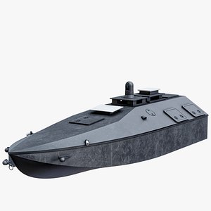 USV Mamai Maritime Drone  - Unmanned Robotic Autonomous Surface Vessel PBR 3D model