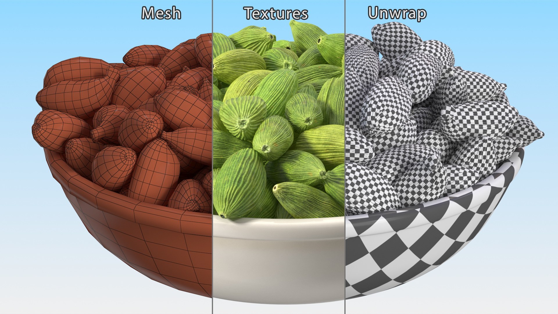 Dried Green Cardamom Fruit Plate 3D model https://p.turbosquid.com/ts-thumb/oM/rmSXvy/Jd/driedgreencardamomfruitplate3dsmodel015/jpg/1656117621/1920x1080/fit_q87/4a2c38ab2feef60d92335831c7ae4c1ae5fa74df/driedgreencardamomfruitplate3dsmodel015.jpg