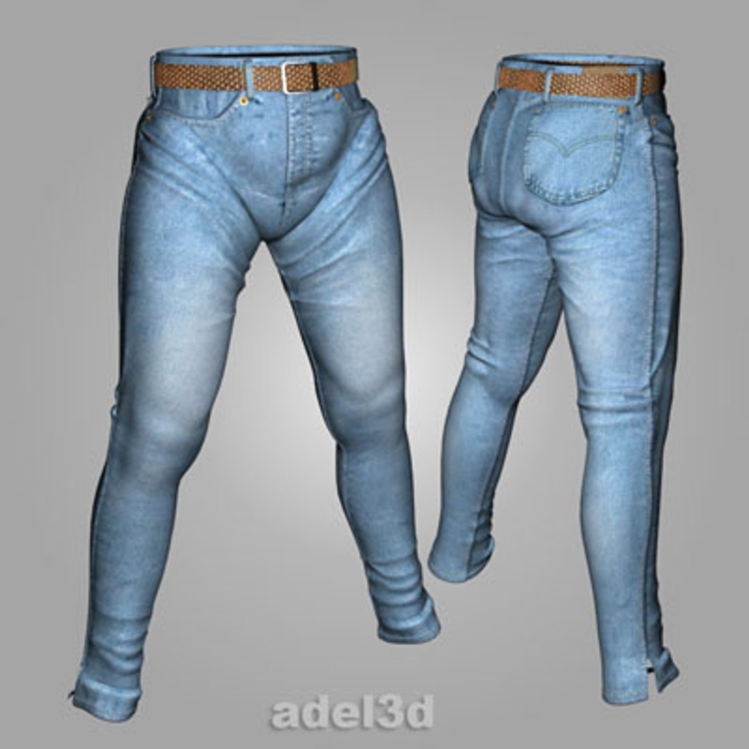 Jeans Trousers Pants 3d Model