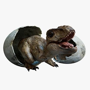 tyrannosaurusRex baby Rigged 3D