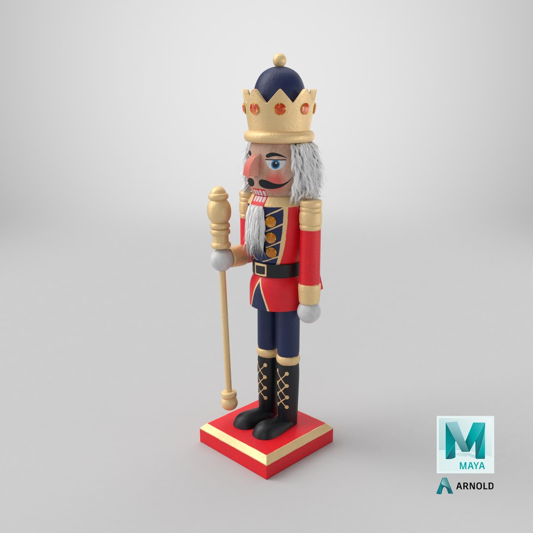 Christmas Nutcracker 3D https://p.turbosquid.com/ts-thumb/oN/1KZDva/wY/stemcell_maya_arnold_render/png/1730925377/1920x1080/fit_q87/6efb8260d452aec5862d76efe63df27e3ca3fe13/stemcell_maya_arnold_render.jpg