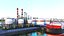 Detailed Oil Refinery Port 3D
