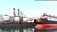 Detailed Oil Refinery Port 3D