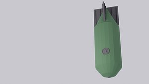3D Lowpoly WW2 Bombs SC50 Germany