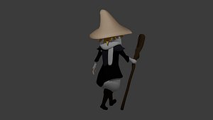 3D little sorceress