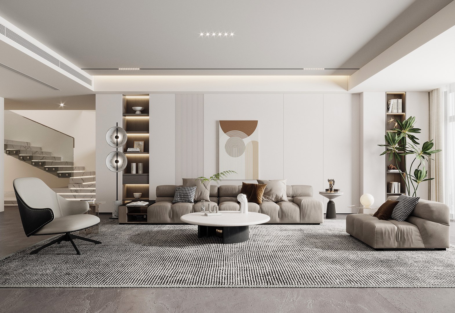 Modern Living Room 3D Model - TurboSquid 2297989