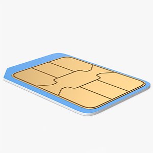 modèle 3D de Carte Nano Sim bleue - TurboSquid 2033518