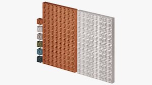 Cristallina openwork brick partition